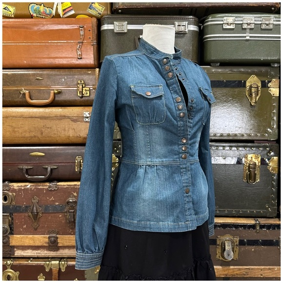 2004 Anthro “Perfect Denim Jacket” by Louie - Picture 4 of 11